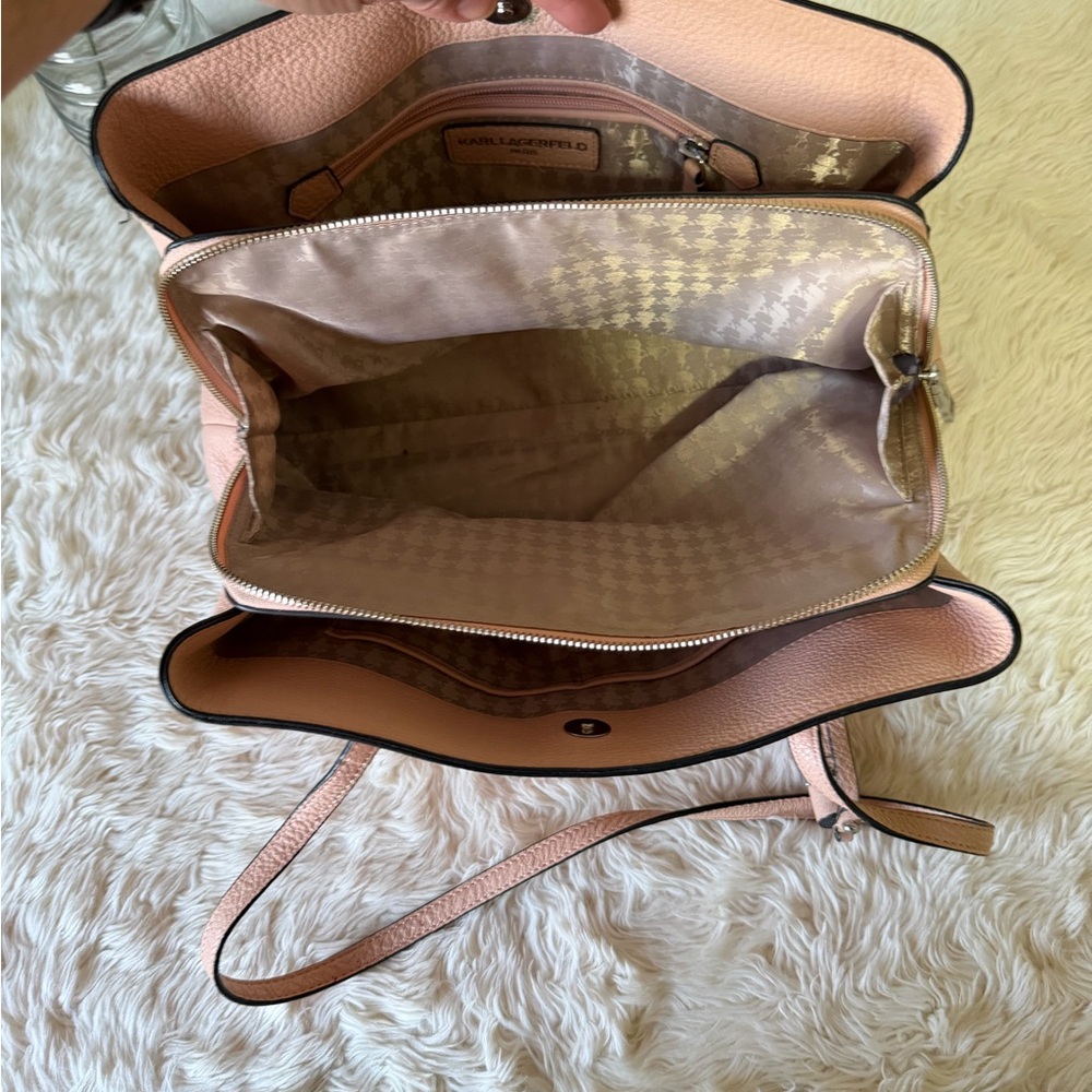 Karl Lagerfeld Blush Pink Shoulder Bag - Picture 9 of 15
